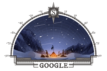 Doodle Google 14 dicembre 2016: la prima spedizione al Polo Sud